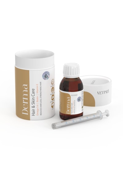 Vetpati Derma Tüy Ve Deri Destek Kedi Köpek Omega 3-6 Biotin Vitamin E Kompleksi