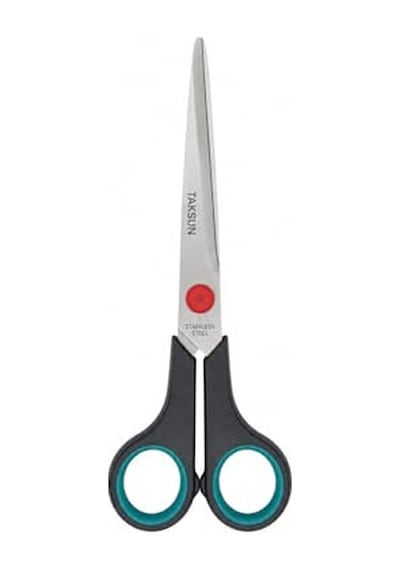 Paslanmaz Çelik Makas, 18 Cm, C2007, Keskin Bıçaklı, Çok Amaçlı, Profesyonel, Ofis, Okul, Ev Makası, Ergonomik Saplı, 7"