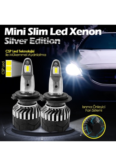Slim Led Xenon Silver Edition Csp Led H1 H4 H7 H11 9006 9005 311239263