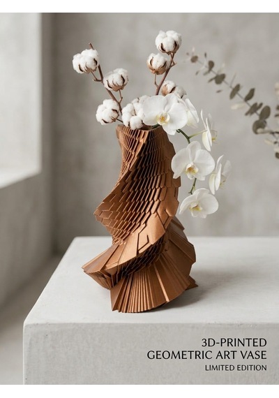 3d Bakır Bronz Özel Tasarım Vazo Antik - Bronz
