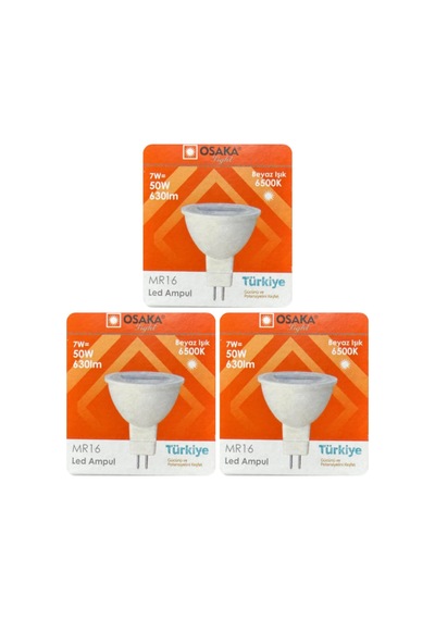 7w 50w Beyaz Işık 6500k G4 Duylu Led Çanak Ampul, 3 Adet Diğer