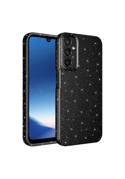Galaxy Uyumlu A24 Kılıf Kamera Korumalı Simli Silikon Üstün Koruma Pazarplus Pembe Koyu