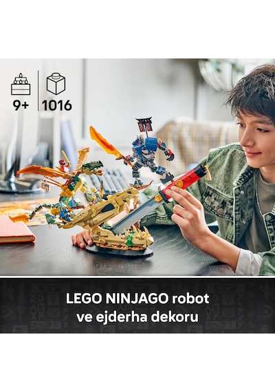 LEGO® NINJAGO® Ejderha Kılıcı Savaşı 71871 - 9 Yaş ve Üzeri Çocuklar için 4 Minifigür İçeren Oyuncak Yapım Seti (1016 Parça)