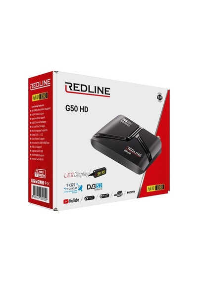 Redline G50 Çanaksız Uydu Alıcı Cihazı Wifi Antenli
