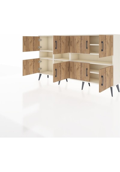 Arges Konsol 8 Raflı 8 Kapaklı 176x30x99 Aytaşı-çam/aytaşı Atlas Çam/aytası - Aytası Arges Konsol 8 Raflı 8 Kapaklı 176x30x99 Aytaşı-çam/aytaşı Atlas Çam/aytası - Aytası