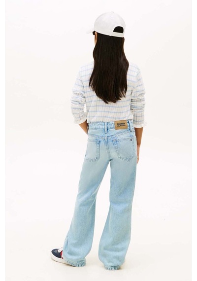 Tommy Hilfiger Kız Çocuk Kot Pantolon Kg0kg09115 Mavi
