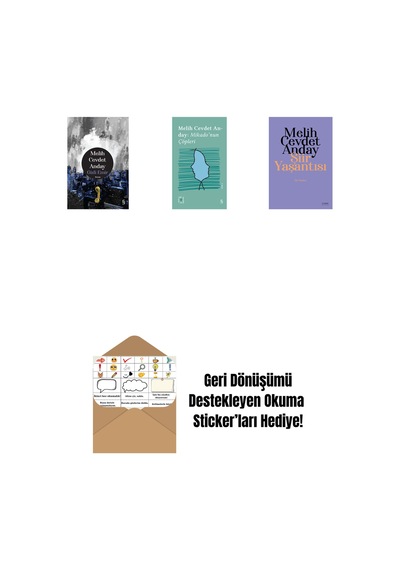 Gizli Emir Ciltli + Everest Açıkhava 3 - Mikado Nun Çöpleri + Şiir Yaşantısı - Şiir Yazıları + Okuma Sticker'ları