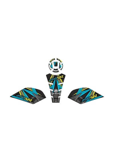Cf Moto 250 Sr 2020 - 2024 Tank Pad Set 001 Çok Renkli