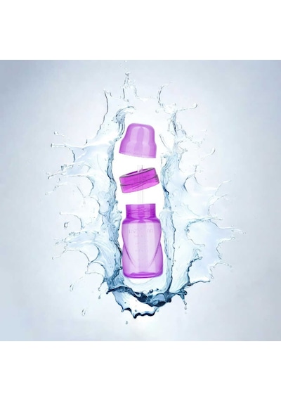 Mamajoo Antikolik Akıtmaz Pipetli Bardak 270 ml Mor, 12 Ay+