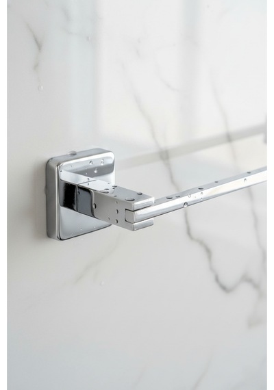 Tema Lüx Kare Plus Uzun Havluluk Paslanmaz Ss 304 Krom Kaplama Banyo Havlu Barı Askısı Krom