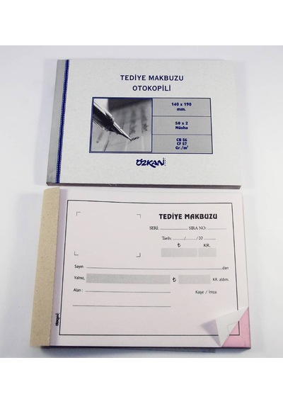Özkan Tediye Makbuzu Otokopili N11.4139