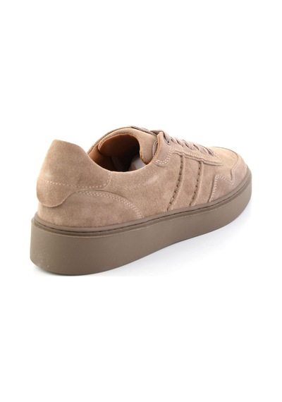 Bambi Vizon Süet Hakiki Deri Erkek Sneaker E01789045202