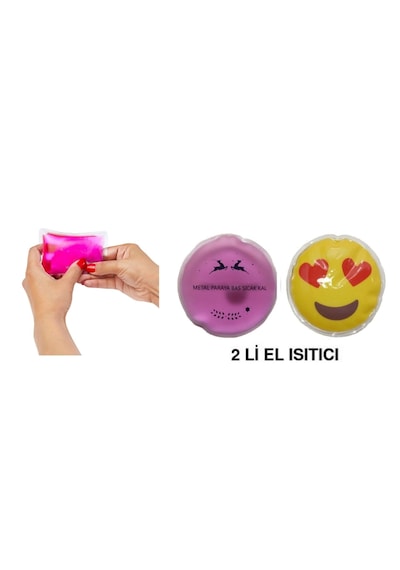 Emoji Pembe Ceylan Cep Sobası,el Isıtıcı,2 Adet Sıcak Su ...