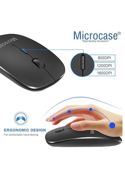 Microcase Samsung Galaxy Tab S10 Lite Uyumlu Bluetooth Touchpad Klavye+bluetooth Mouse+standlı Kılıf-bkk7 Tablet Kılıfı