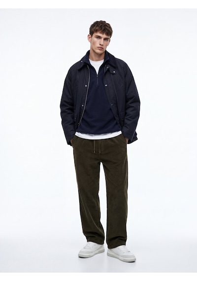 LTB Baggy Kadife Fitilli Yeşil Pantolon