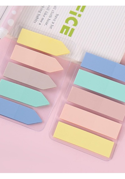 Sticky Notes Şeffaf Renkli Yapışkan Not Kağıtları Film İndeks Renk 1