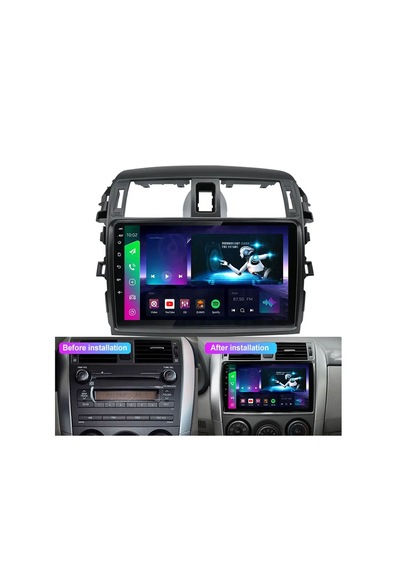 Medya Magic Toyota Corolla 2007-2011 Büyük Çerçeveli 6-64 Gb Multimedya Carplay 9"