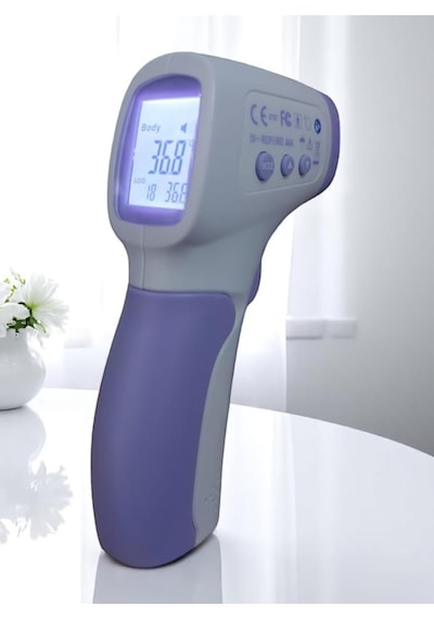 Oksimetre Pulse Ox-97 + Temassız Ateş Ölçer Kombo Set Spo₂, Nabız Ve Ateş Ölçüm Cihazı