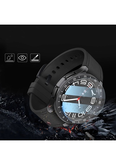 Galaxy Uyumlu Watch 6 Classic 47mm Sert Pc Kasa Ve Ekran Koruyucu Zore Sport Watch Gard 29