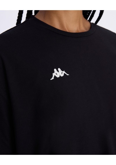 Kappa Authentic Avril T-shirt Kadın Siyah Comfort Tişört