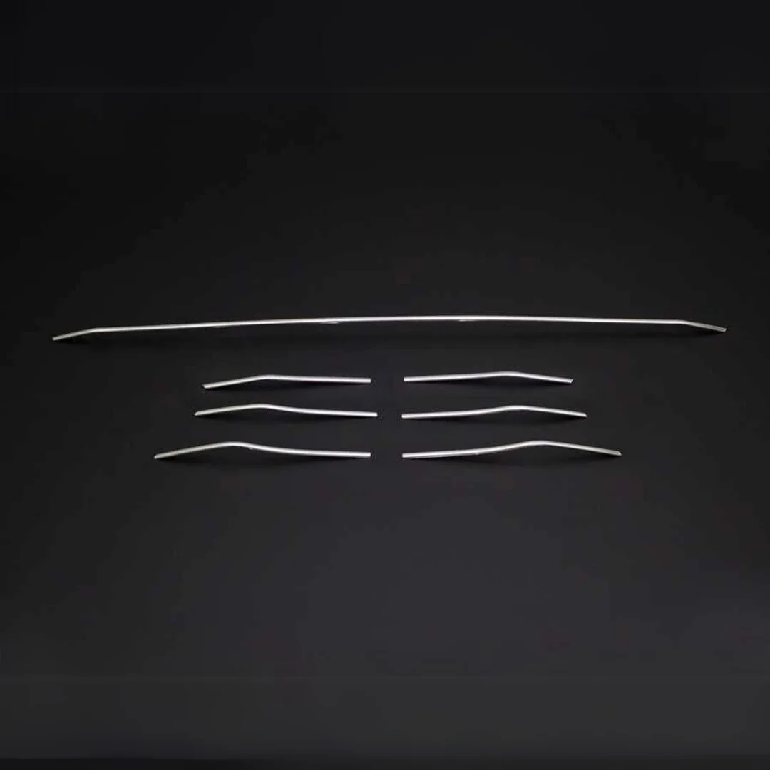 Renault Megane 4 Ön Tampon Alt Çıta - Krom 7 Parça 2016-2020 Arası, Hb/sd