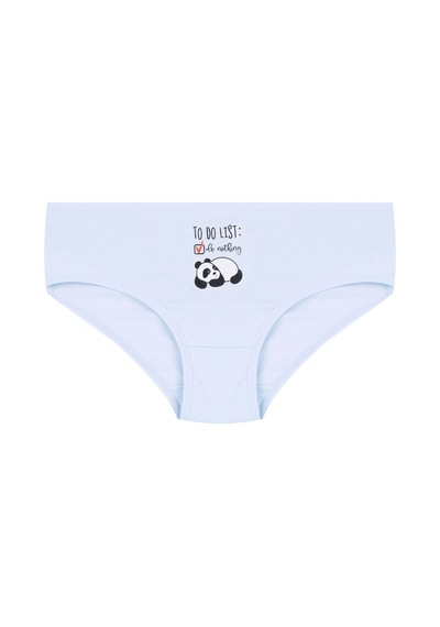 Kız Çocuk 3'lü Penguen Desenli Slip 1050 Yeşil