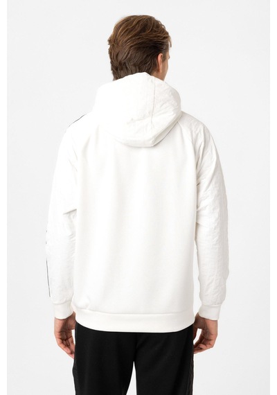 Backandbond Regular Fit Kapüşonlu Sweatshirt Beyaz