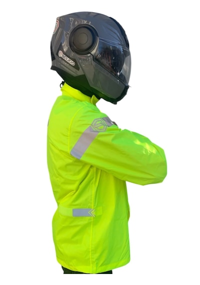Scudo Peru Sarı Üst Motosiklet Yağmurluğu L