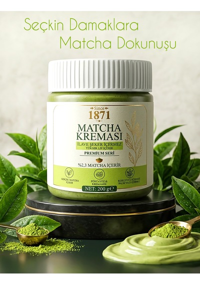 Matcha Kreması İlave Şeker İçermez %2,3 Matcha 200 G