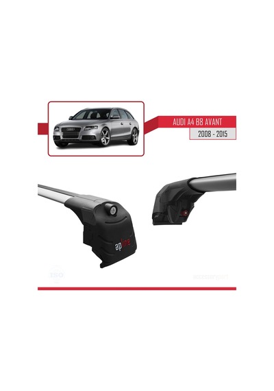 Audi A4 B8 Avant 2008-2015 Arası İle Uyumlu Ace-2 Ara Atkı Tavan Barı Gri