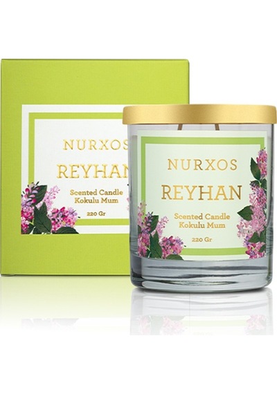 Nurxos 9680 Reyhan Kutulu 2 Adet Kokulu Mum+freshener Oda Spreyi