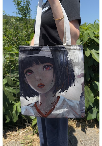 Zipzap Noragami V1 Yazlık Kışlık Çift Taraflı Kanvas Baskı Bez Çanta Anime Çantası
