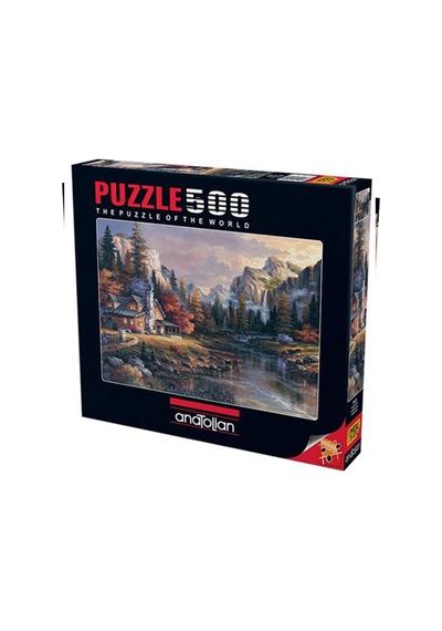 Anatolian Puzzle 500 Parça Vadinin Sonundaki Ev 3533