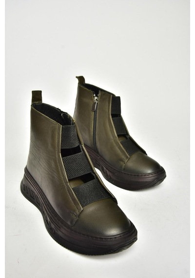 Fox Shoes T555130103 Haki Hakiki Deri Comfort Ortopedik Taban Kadın Bot Haki-hakiki Deri Haki Fox Shoes T555130103 Haki Hakiki Deri Comfort Ortopedik Taban Kadın Bot Haki-hakiki Deri Haki