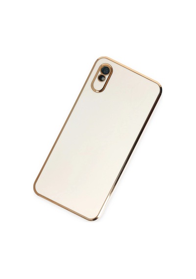 Xiaomi Redmi 9a Kılıf Volet Silikon - Beyaz -