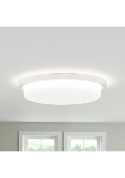 36 Watt Beyaz Işık Ledli İç Ve Dış Mekan 3200 Lümen Plastik Tavan Ve Duvar Armatürü, Led Tavan Aplik Beyaz