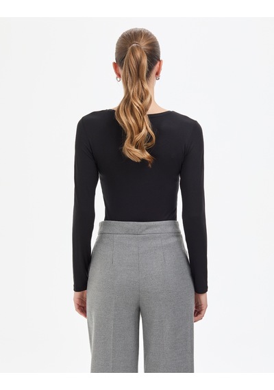 Pierre Cardin Kadın Siyah Bluz Örme 50317061-vr046 Siyah