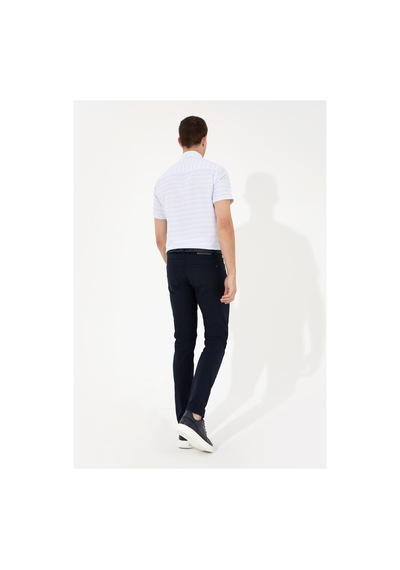 Pierre Cardin Lacivert Slim Fit Kanvas Pantolon 50251460-vr033