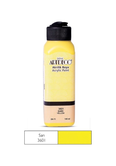 Artdeco 3601 Akrilik Boya 140 ML Sarı