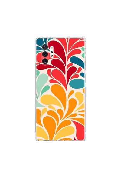Samsung Galaxy Note 10 Plus İle Uyumlu Retro Color 5 Kamera Korumalı Şeffaf Kılıf Şeffaf