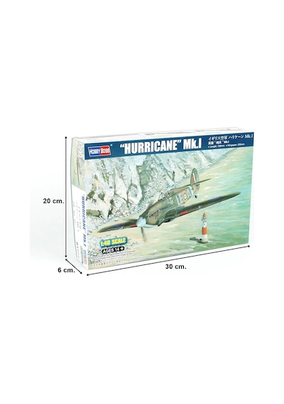 1/48 Hawker Hurricane Mk.i Savaş Uçağı Maketi, Hobbyboss 81777