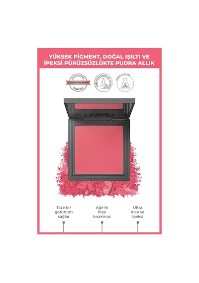 Alix Avien İpeksi Allık - Powder Blush 110 Passionate Pink