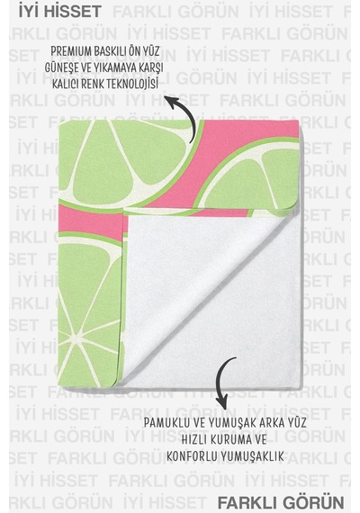 Limon Tropikal Yazlık Plaj Havlusu-pembe Yeşil Akdeniz Havuz Deniz Banyo Hızlı Kuruyan Sahil Örtüsü Sessiz Gölgesi Limon Tropikal Yazlık Plaj Havlusu-pembe Yeşil Akdeniz Havuz Deniz Banyo Hızlı Kuruyan Sahil Örtüsü Sessiz Gölgesi