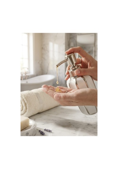 Porselen Sıvı Sabunluk - Lüks Banyo Ve Mutfak Sabunluk - 350 Ml Beyaz - 887962492 Beyaz