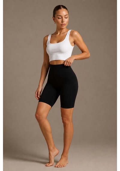Kadın Sıkılaştırıcı Kumaş Boxer Kalıp Siyah Korse