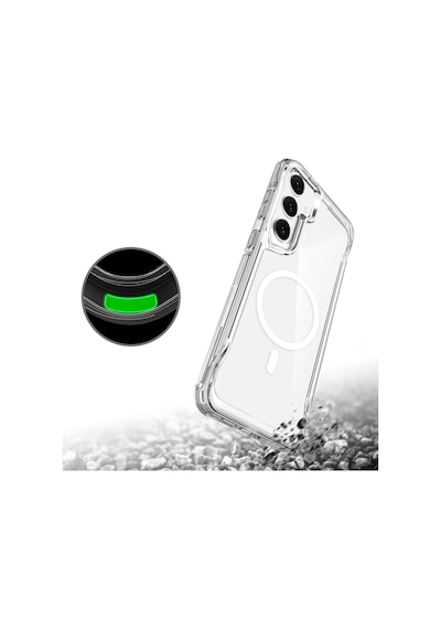 Zore Galaxy Uyumlu S24 Plus Kılıf Magsafe Şarj Özellikli T-max Magsafe Kapak-renksiz Renksiz