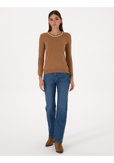 Pierre Cardin Kadın Camel Kazak /triko 50315910-vr015 Camel