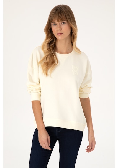 U.s. Polo Assn. Kadın Sweatshirt 50307787-vr256 İnci