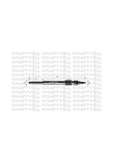 Kraftvoll 05030028 Kızdırma Bujisi 11v Partner-ducato 2.1 5960.66