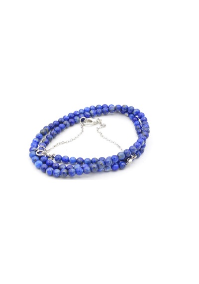 Hakiki Doğal Lapis Lazuli Taşı Kolye 1.Kalite Pembe